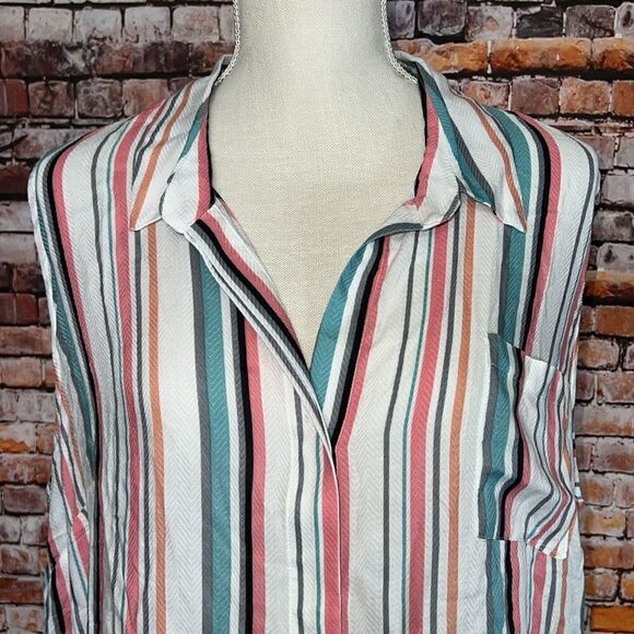 NWT Tribal Striped Sleeveless Top - Picture 3 of 13
